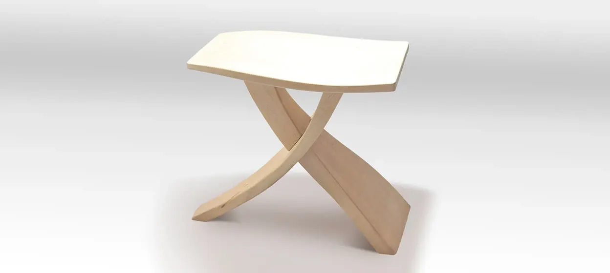 XY stool, mobilier par Clément Calloud, image 5 sur 5