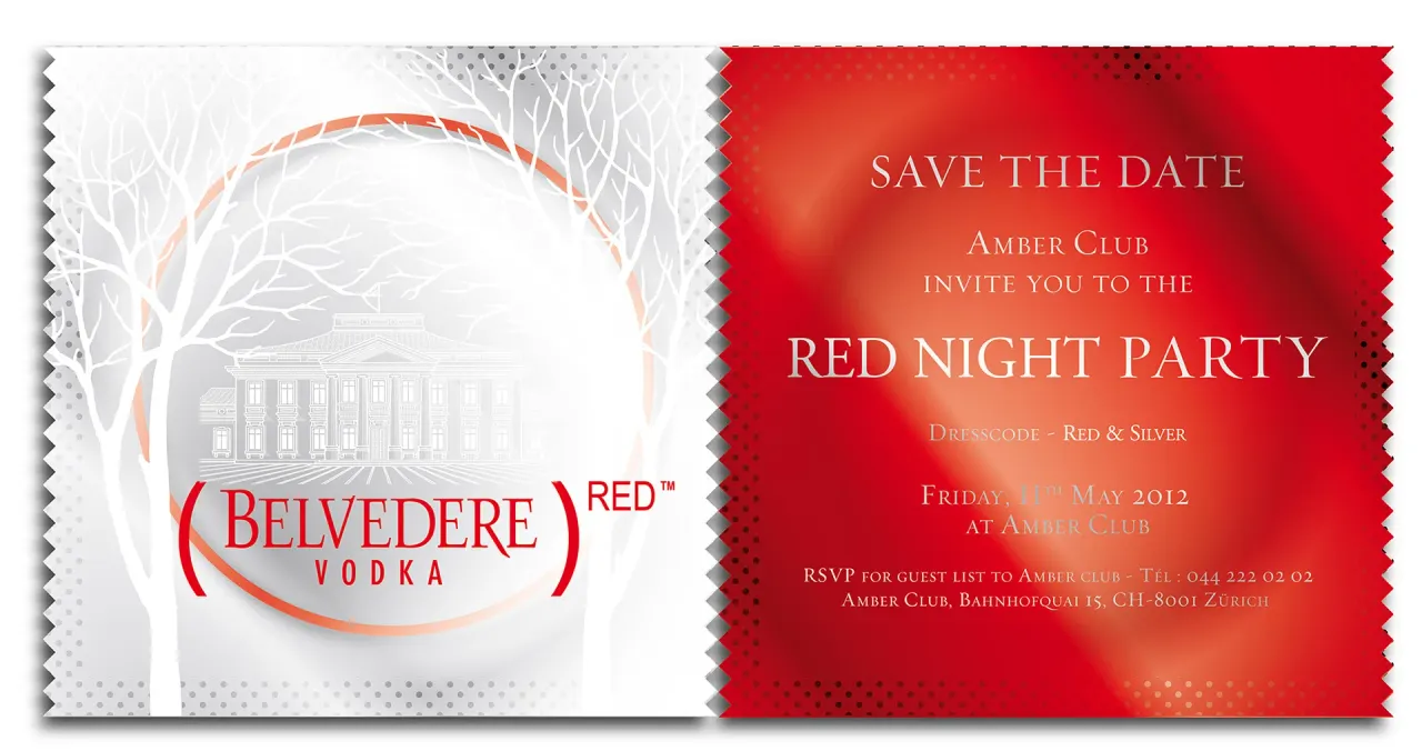 Invite for Red / Belvedere Event, packaging par Clément Calloud, image 1 sur 6