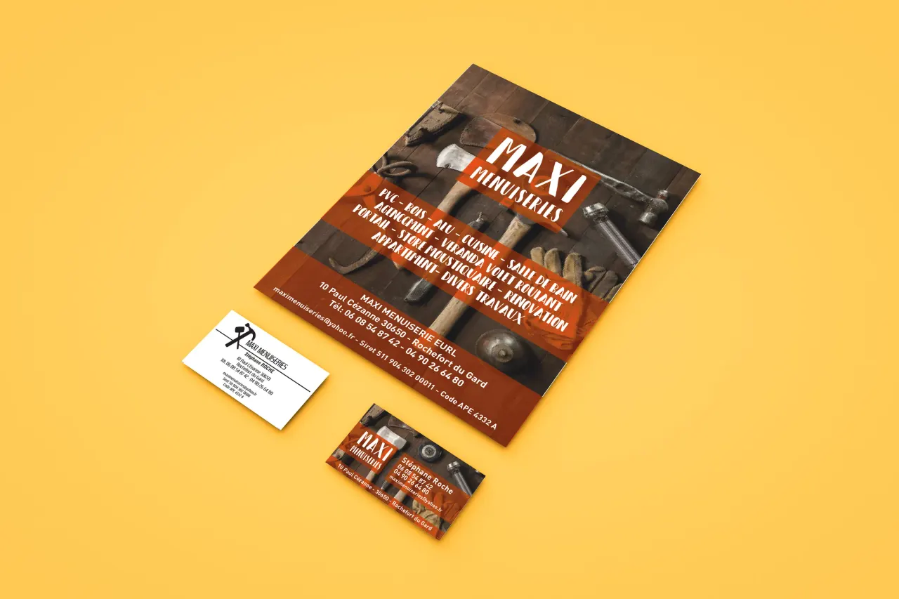 Maxi menuiserie, graphisme et identité par Clément Calloud, image 2 sur 3