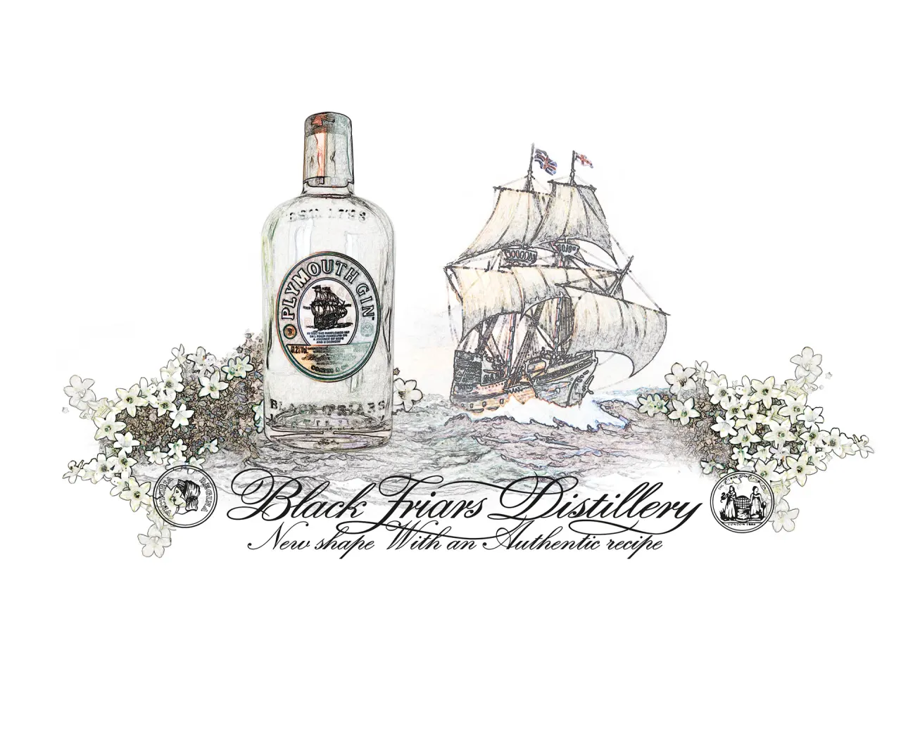 Plymouth Gin, graphisme et identité par Clément Calloud, image 1 sur 2