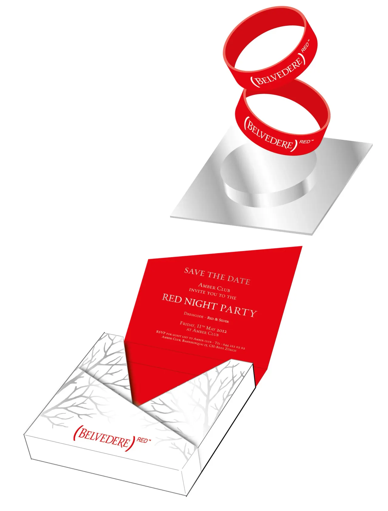 Invite for Red / Belvedere Event, packaging par Clément Calloud, image 5 sur 6