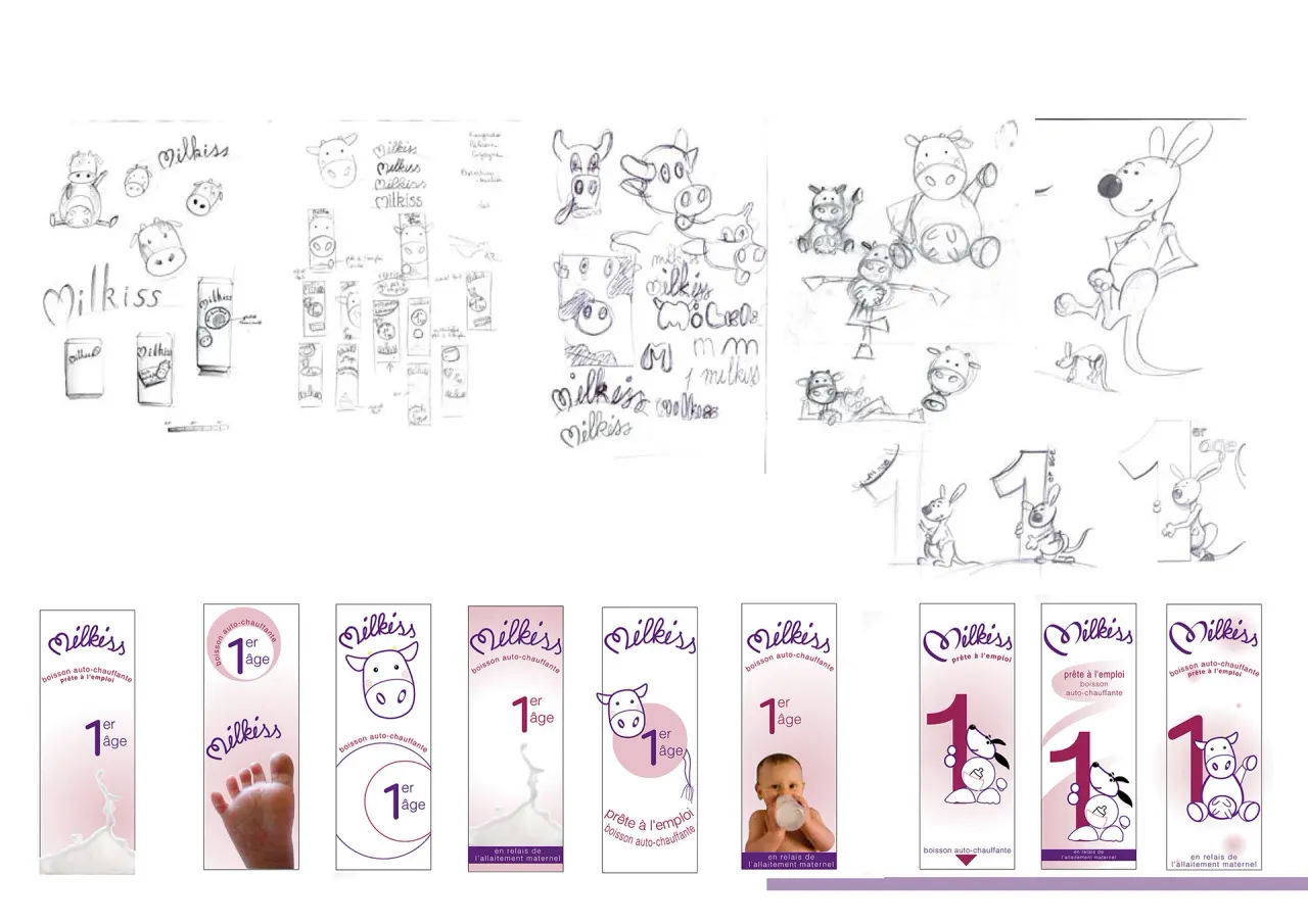 Milkiss - lait maternelle, packaging par Clément Calloud, image 2 sur 8