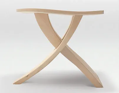 Mobilier XY stool par Clément Calloud
