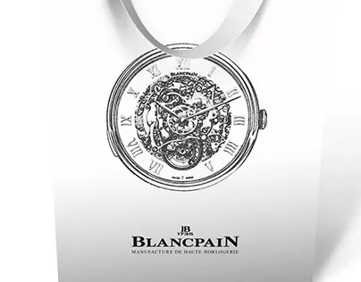 Packaging Blancpain paper bag par Clément Calloud