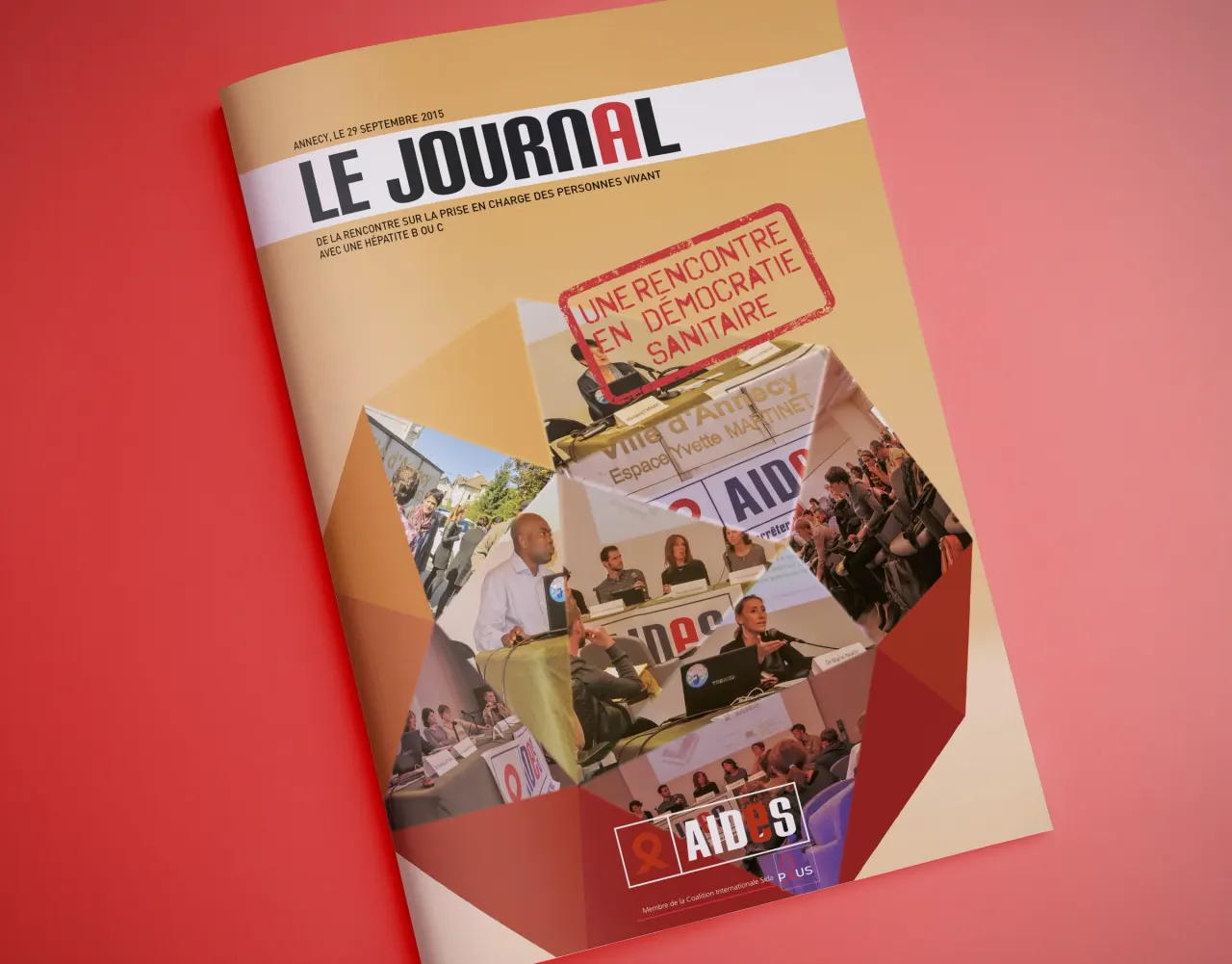Graphisme et identité Journal - AIDES Rhône Alpes par Clément Calloud